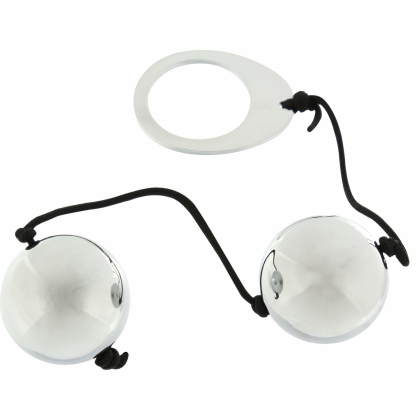 Bile Metalice Heavy Metal Duo Spheres Argintiu