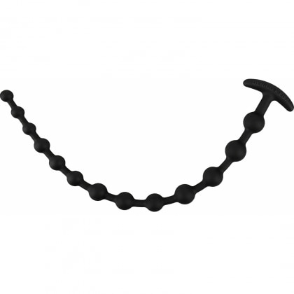 Black Velvets Anal Beads Negru