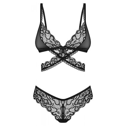 Set Obsessive Blomentis 2 Piese Negru M-L