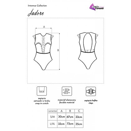 Body LivCo Jadore Intennse Collection Roz S-M