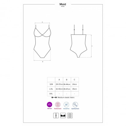 Body Obsessive Maid Albastru S-M
