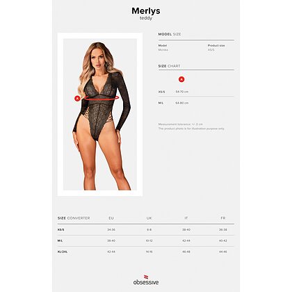 Body Obsessive Merlys Negru M-L