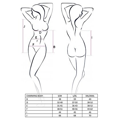 Body Passion Charming Negru L-XL