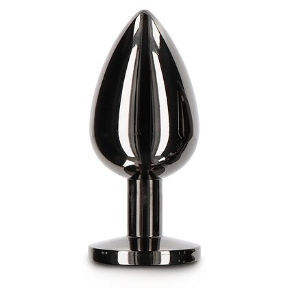 Anal Plug With Diamond Jewel L Negru