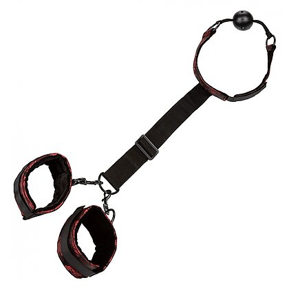 Calus Respirabil Tip Bilă Cu Cătușe Negru