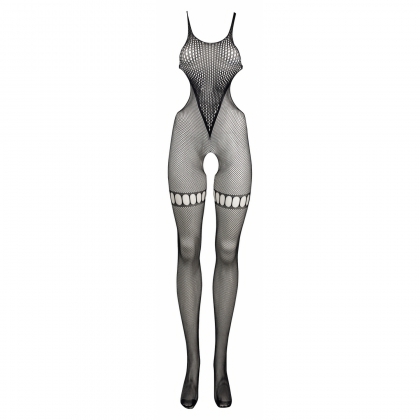 Catsuit Le Desir Net High Neck Negru S-L