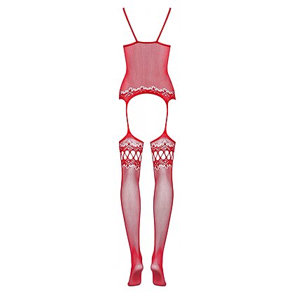 Catsuit Obsessive F214 Roșu S-L
