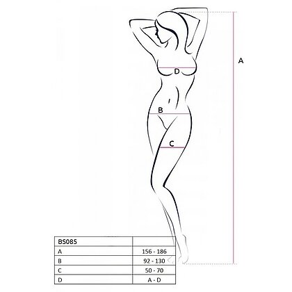 Catsuit Passion BS075 Negru S-L