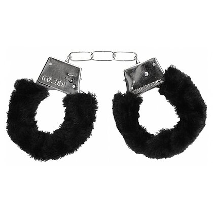 Cătușe Beginners Handcuffs Furry Negru