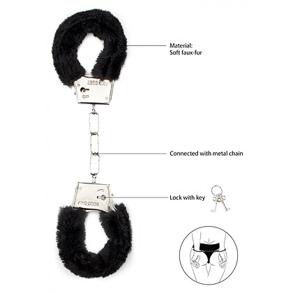 Cătușe cu Blăniță Furry Fun cu Buton de Eliberare