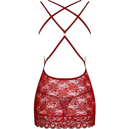Chemise Obsessive 860-CHE Roșu L-XL