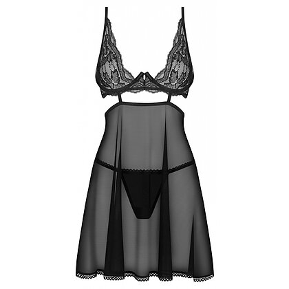 Chemise Obsessive Nutris Negru XS-S