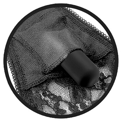 Chiloți Vibratori Fetish Fantasy Series Negru