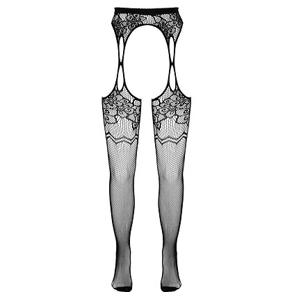 Ciorapi cu Portjartier Cottelli Collection Negru S-L