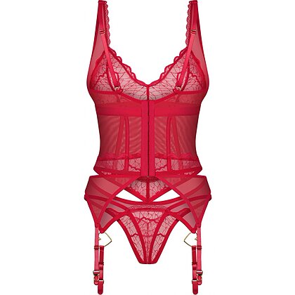 Corset Obsessive Cupide Desir Roșu S-M