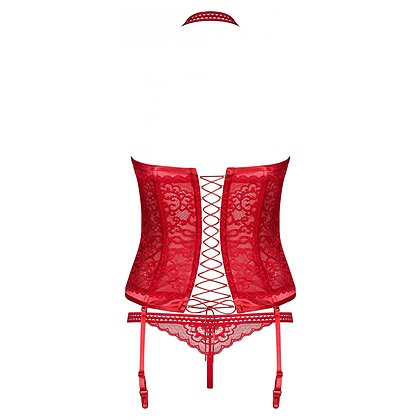 Corset Obsessive Flameria Roșu L-XL