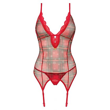 Corset Obsessive Jollymore Roșu XS-S