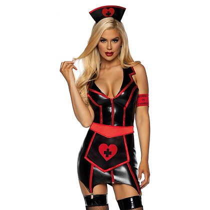 Costum Leg Avenue Naughty Nurse Rosu XL