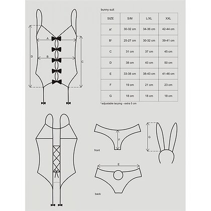 Costum Obsessive Bunny Suit Roz L-XL