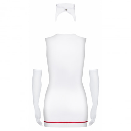 Costum Obsessive Emergency Dress Cu Stetoscop Alb S-M