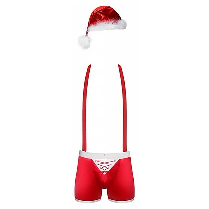 Costum Obsessive Mr Claus Roșu L-XL