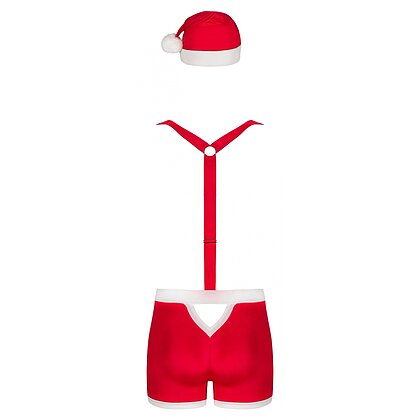 Costum Obsessive Mr Claus Roșu L-XL