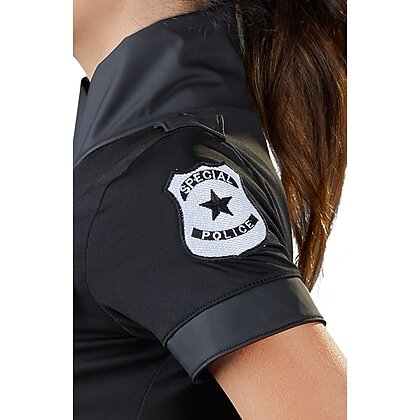Costum Polițistă Exigentă Cottelli Collection Negru XL