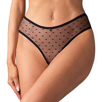 Crotchless Panties Obsessive Nuites Negru L-XL
