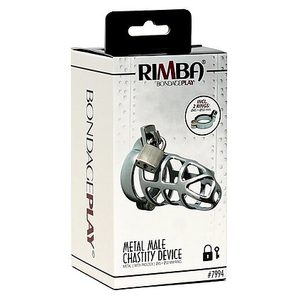 Cușcă Penis Male Chastity Device Argintiu
