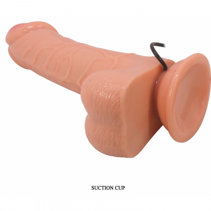 Vibrator Rotativ Barbara Ken 8.3 cm, cu Ventuză