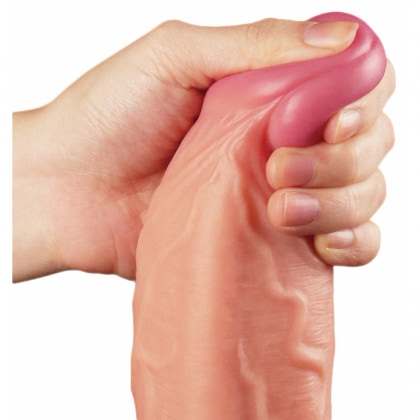 Dildo 25cm Dual Layer Platinum