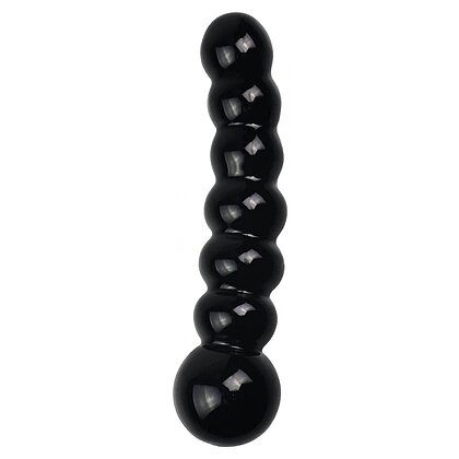 Dildo din Sticla Glass Romance Negru