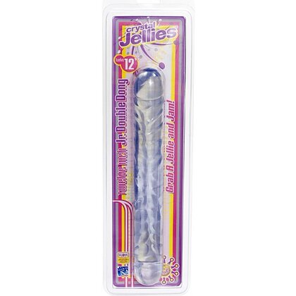 Dildo Dublu Crystal Jellies Jr. 30.5cm Transparent