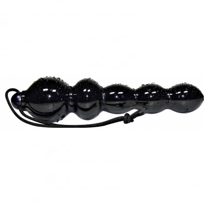 Dildo Globular Anal Negru