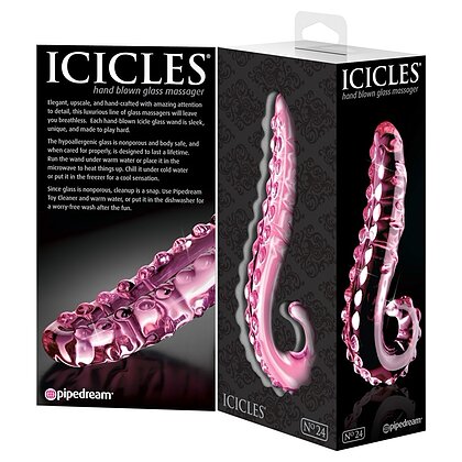 Dildo Icicles No 24 Roz 15cm