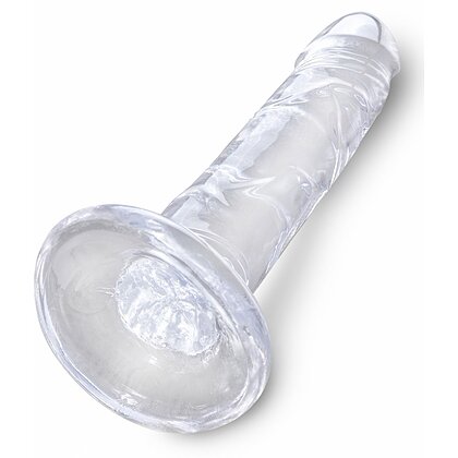 Dildo King Penis 6 Inch Clear Transparent