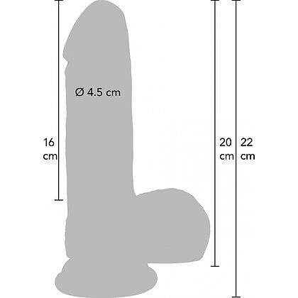 Dildo Realist Din Silicon Lichid Hidden Desire 20cm