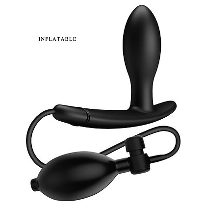 Dop Anal Gonflabil Pretty Love Drake 7.8cm Negru