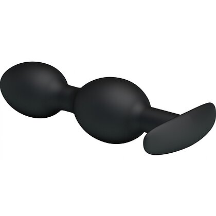 Vibrator Anal Cu Bile Metalice În Interior Negru