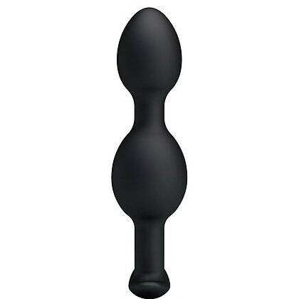 Vibrator Anal Cu Bile Metalice În Interior Negru
