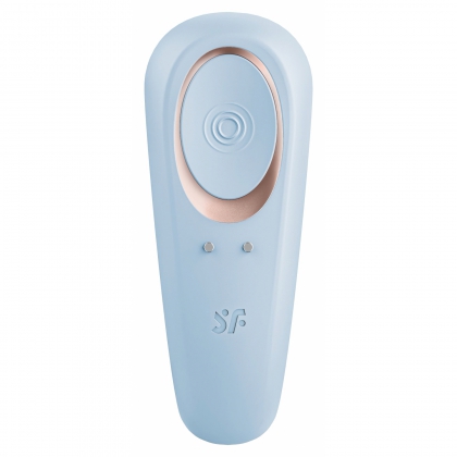 Satisfyer Double Classic Vibrator Cuplu Reîncărcabil Albastru