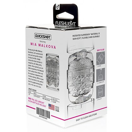 Fleshlight Quickshot Mia Malkova Compact 11 cm Transparent