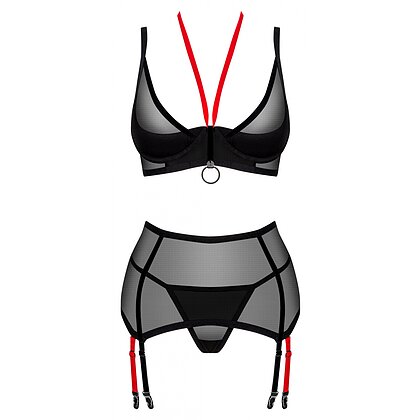 Set Obsessive Glandez 3 Piese Negru XS-S