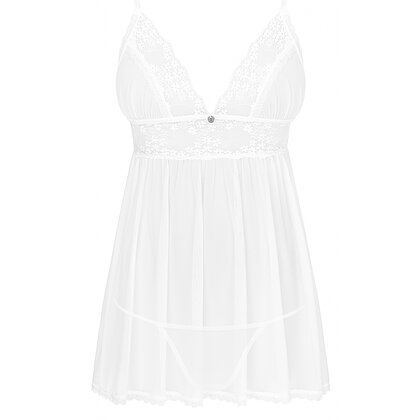 Babydoll Obsessive Heavenlly Alb XL-2XL