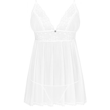 Babydoll Obsessive Heavenlly Alb XL-2XL