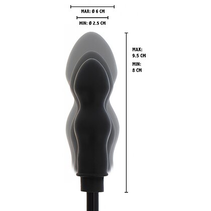 Hidden Desire Plug Gonflabil Negru – 9.5cm