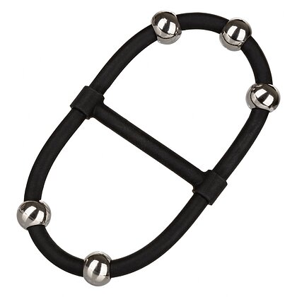 Inel Penis Beaded Dual Silicone Maximizer Negru