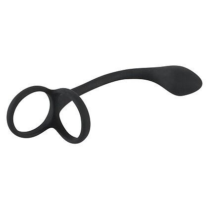 Inel Penis Black Velvets 3 În 1 Negru