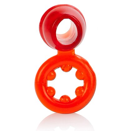 Inel Penis Dual Support Magnum Rosu