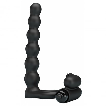 Inel Penis pentru Dublă Stimulare Hercules Negru